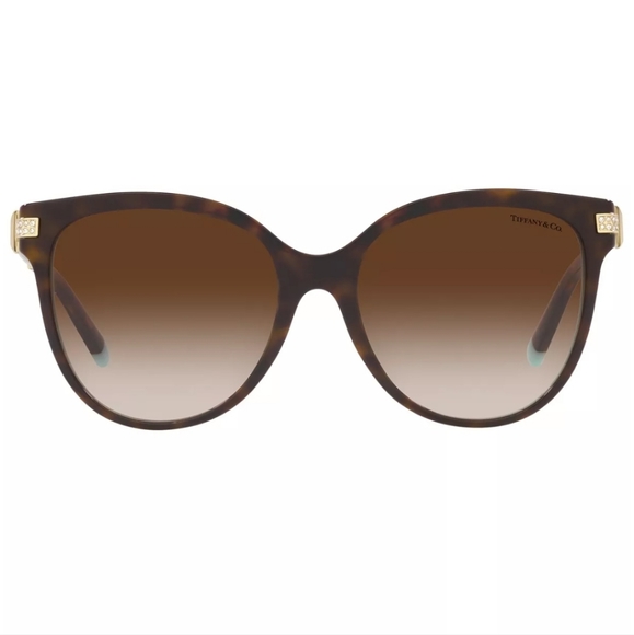 Tiffany & Company TF4193b Sunglasses in Havanah Brown on Tiffany Blue MA#460 - Picture 4 of 17